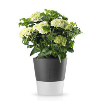 Горшок для растений с естественным поливом Flowerpot 25 см., серый