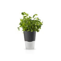 Горшок для растений с естественным поливом Herb pot 11 см., серый