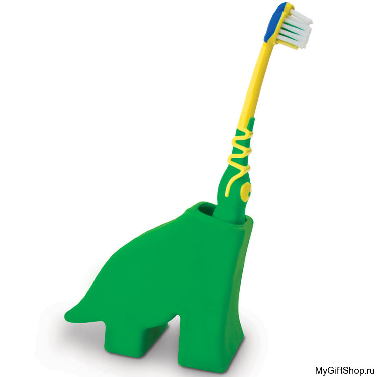 Держатель для зубной щетки Dinosaur, зеленый