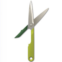 Ножницы безопасные с двойным лезвием Twin Cut, зеленые