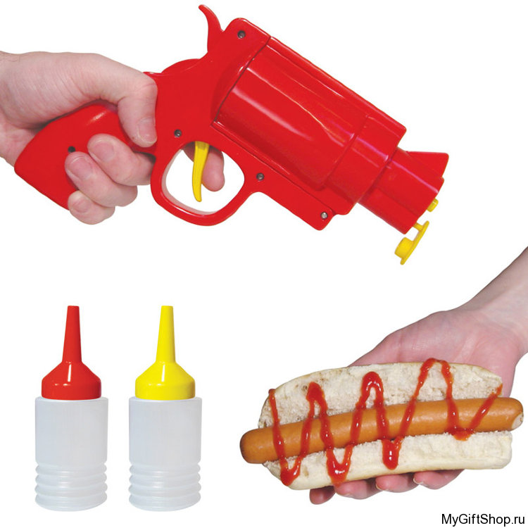 Диспенсер для кетчупа и горчицы Condiment Gun