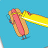 Доска для готовки и защиты рабочей поверхности Hot Dog