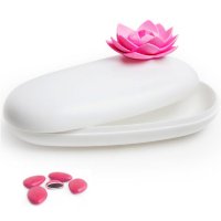 Шкатулка Lotus, белая/розовая