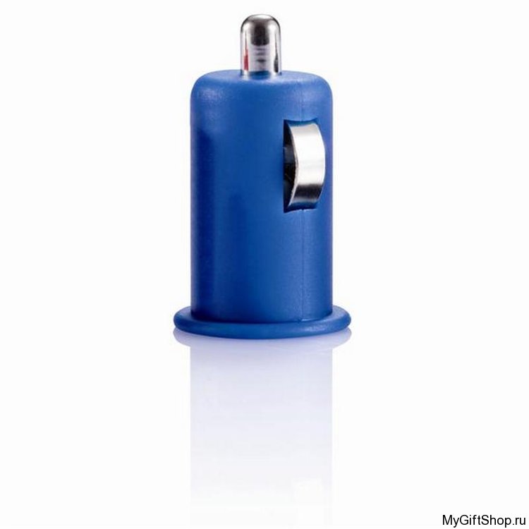 Зарядное устройство USB для автомобиля Micro Car, синее