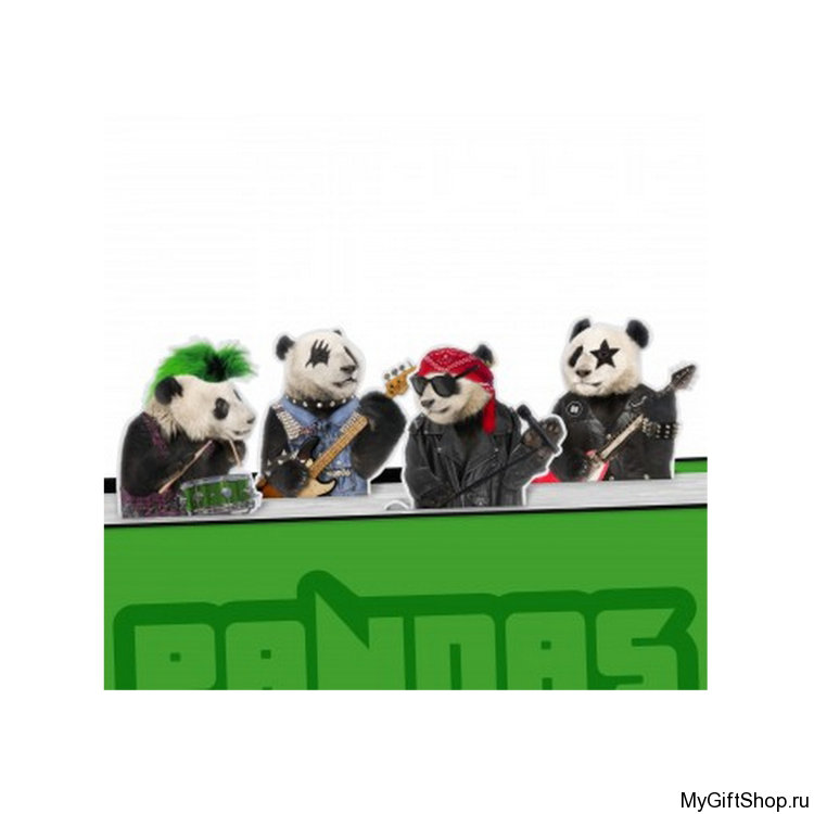 Набор магнитных закладок Pandas Rock