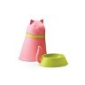 Контейнер + миска для кошки Kitt, розовая