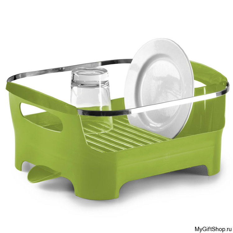Сушилка для посуды Basin, зеленая