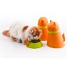 Контейнер + миска для собаки Pupp, оранжевая