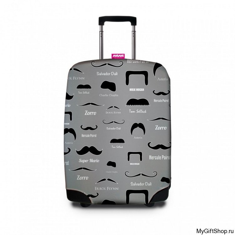 Чехол для чемодана SuitSuit Famous-Moustache