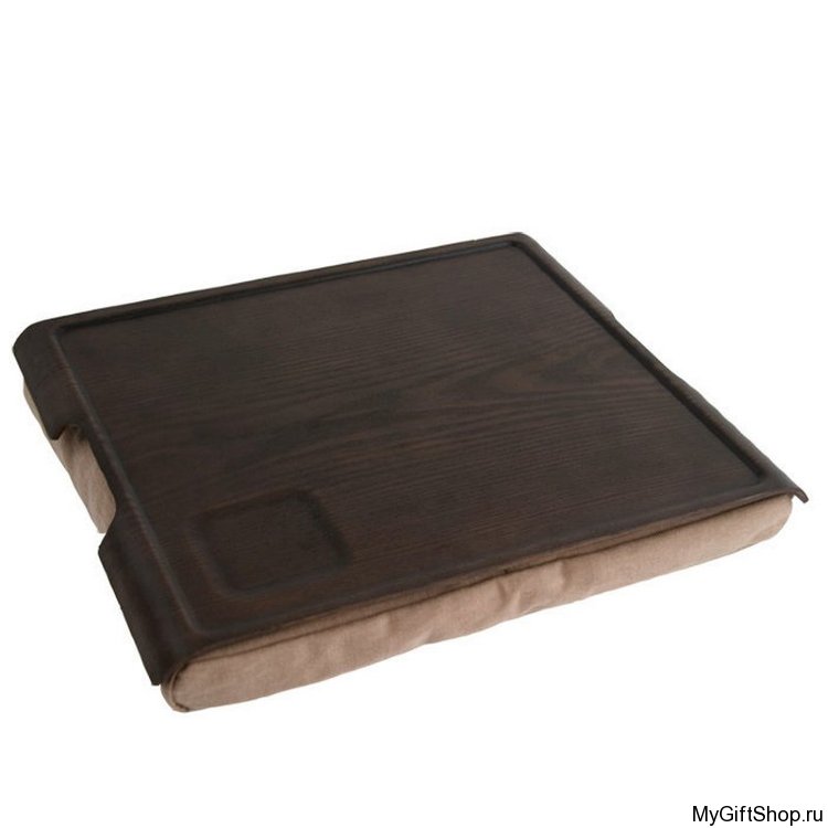 Подставка с деревянным подносом Laptray, венге/коричневая