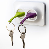 Двойной брелок + держатель для ключа Unplug, фиолетовый