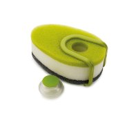 Губка с капсулой для моющего стредства Soapy Sponge, зеленая