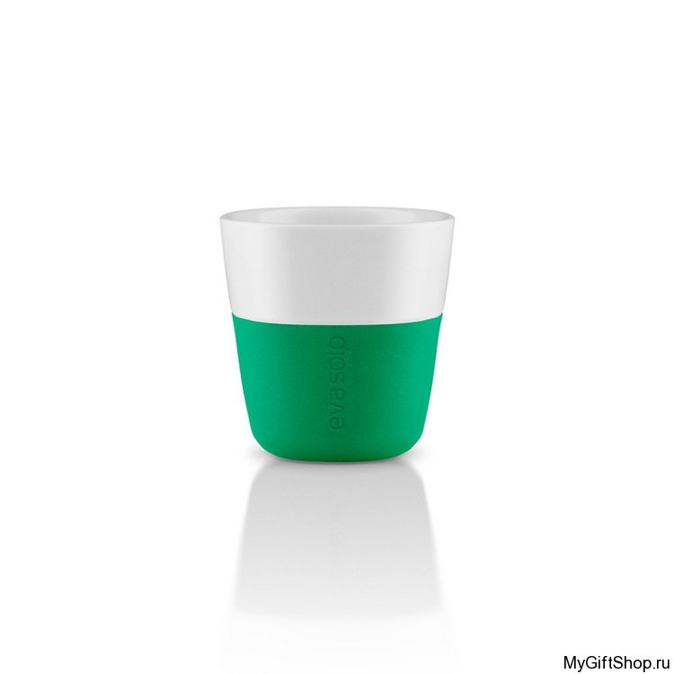 Чашки для эспрессо 2 шт. 80 мл., зелёные