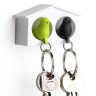 Держатель + брелок для ключей двойной Mini Sparrow, зеленый/черный