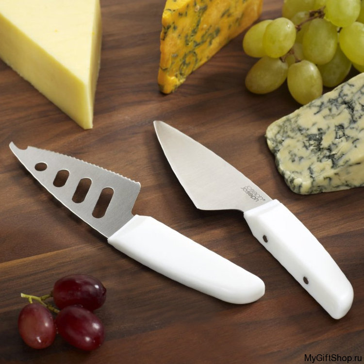 Набор ножей для сыра на магнитах Duo, белый