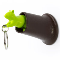 Брелок + держатель для ключа Squirrel, коричневый/зеленый