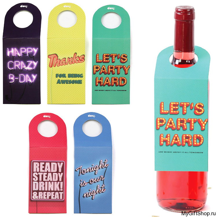 Набор этикеток для бутылок Party