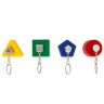 Настенные держатели для ключей с брелками Shapes 4 шт., разноцветные