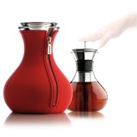 Чайник заварочный Tea maker в неопереновом чехле 1 л., красный