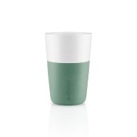 Чашки для латте 2 шт. 360 мл. лунные, темно-зеленые