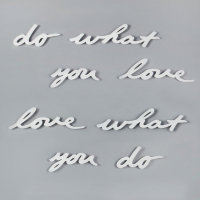 Надпись декоративная "Do what you love" настенная, белая