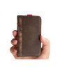 Чехол "Книга-кошелек" для iPhone, коричневый