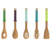 Набор деревянных кухонных инструментов Elevate Carousel, разноцветный