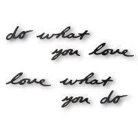 Надпись декоративная "Do what you love" настенная, черная
