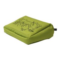 Подушка-подставка с карманом для планшета Hitech, зеленая/черная