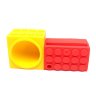 Силиконовый усилитель звука для iPhone "Лего", красный