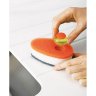 Губка с капсулой для моющего стредства Soapy Sponge, оранжевая